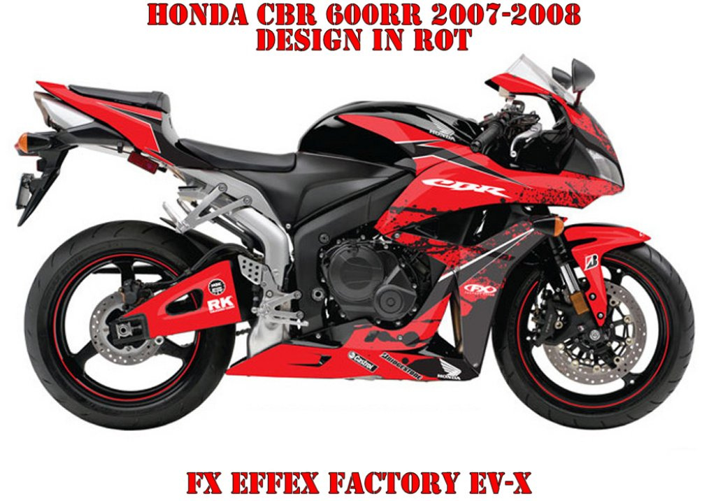 EV-X Rot für Honda CBR 600RR 2007-2008